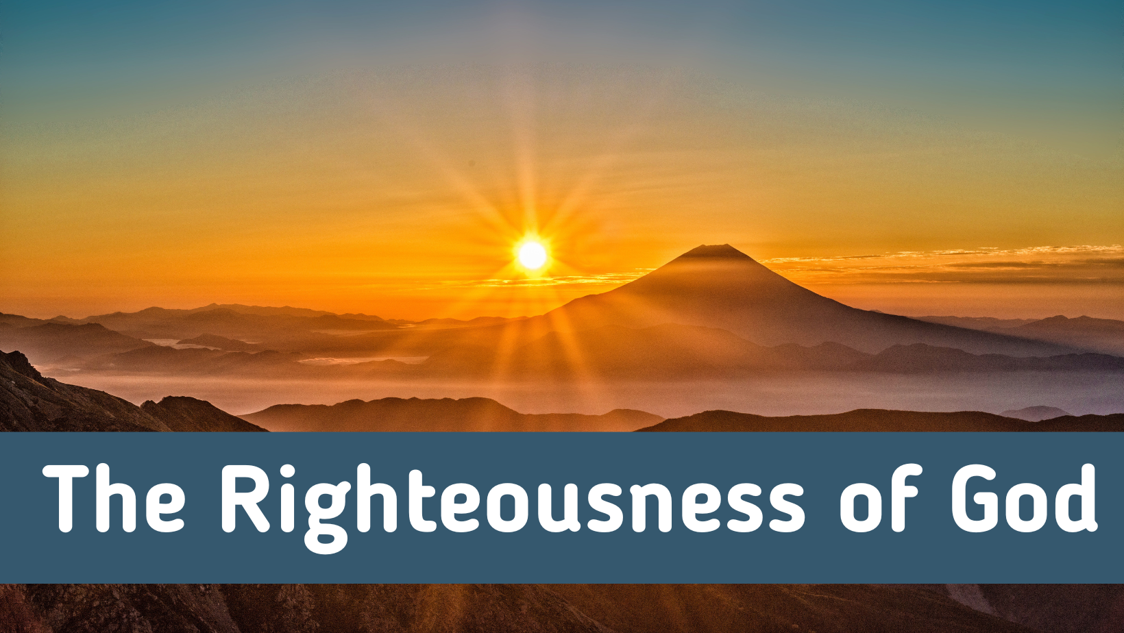 The Righteousness Of God 