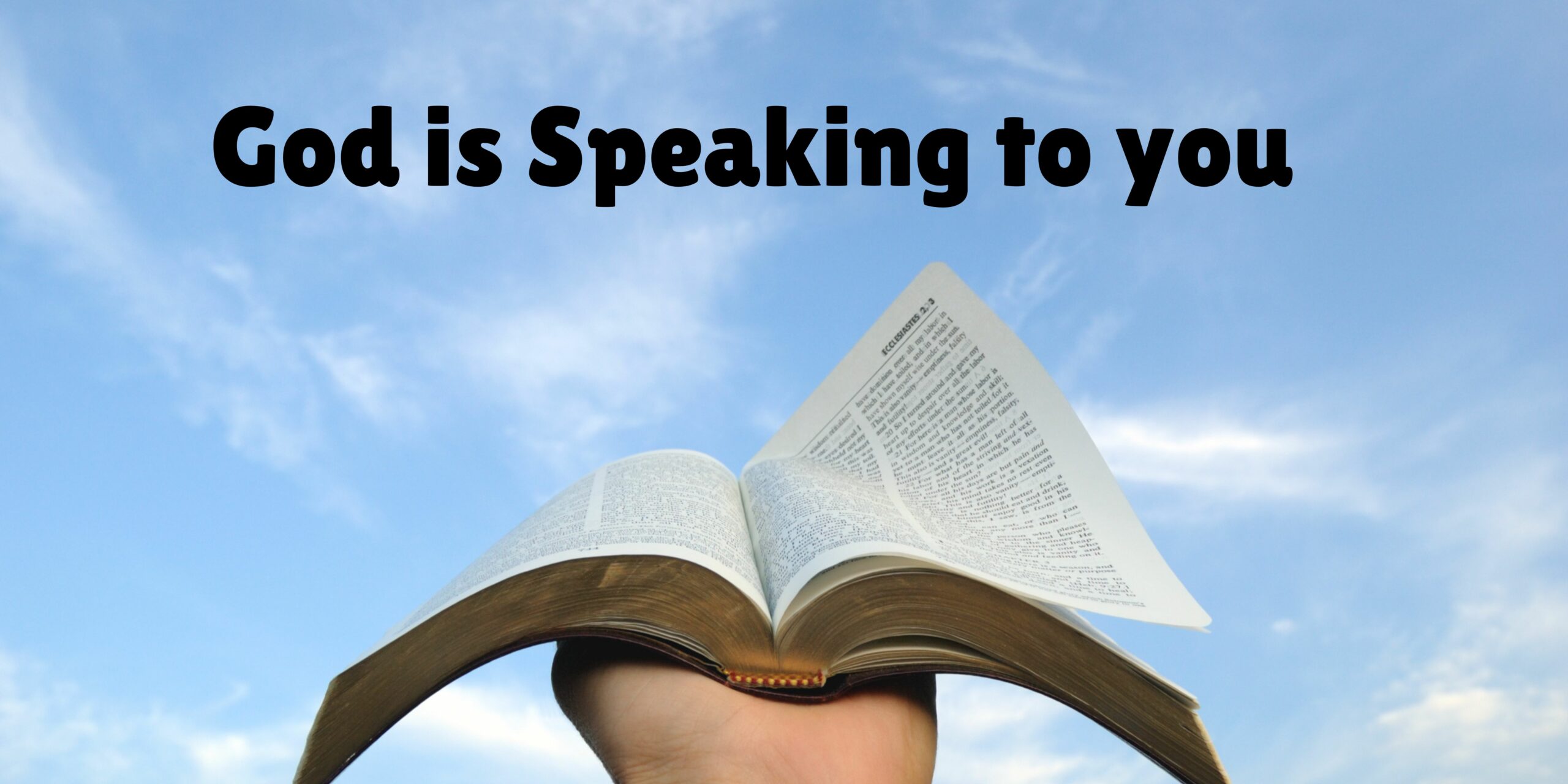 God is Speaking to you - Preachers Corner